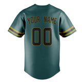 Custom Midnight Green & Black Color Fan Baseball Jersey BB01240531JZ446