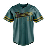 Custom Midnight Green & Black Color Fan Baseball Jersey BB01240531JZ446