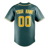 Custom Midnight Green & Gold Color Fan Baseball Jersey BB01240531JZ451