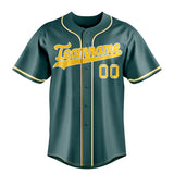 Custom Midnight Green & Gold Color Fan Baseball Jersey BB01240531JZ451