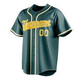 Custom Midnight Green & Gold Color Fan Baseball Jersey BB01240531JZ451