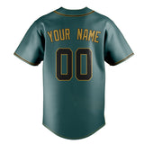 Custom Midnight Green & Black Color Fan Baseball Jersey BB01240531JZ452