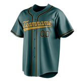 Custom Midnight Green & Black Color Fan Baseball Jersey BB01240531JZ452