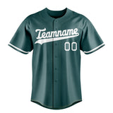 Custom Midnight Green & White Color Fan Baseball Jersey BB01240531JZ453