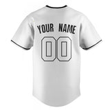 Custom White & Black Color Fan Baseball Jersey BB01240531LH503