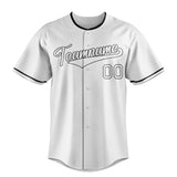 Custom White & Black Color Fan Baseball Jersey BB01240531LH503