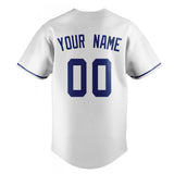 Custom White & Royal Color Fan Baseball Jersey BB01240531LH504