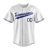 Custom White & Royal Color Fan Baseball Jersey BB01240531LH507