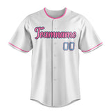 Custom White & Pink Color Fan Baseball Jersey BB01240531LH510