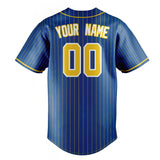 Custom Royal & Gold Gold Pinstripe Fan Baseball Jersey BB01240531TY361