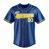 Custom Royal & Gold Gold Pinstripe Fan Baseball Jersey BB01240531TY361