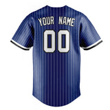 Custom Royal & White White Pinstripe Fan Baseball Jersey BB01240531TY363