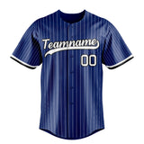 Custom Royal & White White Pinstripe Fan Baseball Jersey BB01240531TY363