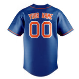 Custom Royal & Orange Color Fan Baseball Jersey BB01240531TY364