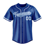 Custom Royal & Light Blue White Pinstripe Fan Baseball Jersey BB01240531TY371