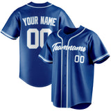 Custom Royal & White Color Fan Baseball Jersey BB01240531TY376