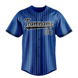 Custom Royal & Black White Pinstripe Fan Baseball Jersey BB01240531TY378