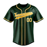 Custom Green & Gold Color Fan Baseball Jersey BB01240531TY404