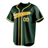 Custom Green & Gold Color Fan Baseball Jersey BB01240531TY404