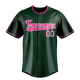 Custom Green & Pink Color Fan Baseball Jersey BB01240531TY405