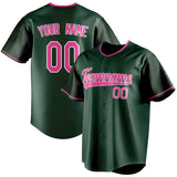 Custom Green & Pink Color Fan Baseball Jersey BB01240531TY405