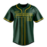 Custom Green & Gold Color Fan Baseball Jersey BB01240531TY406