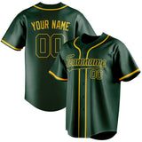 Custom Green & Gold Color Fan Baseball Jersey BB01240531TY406