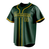 Custom Green & Gold Color Fan Baseball Jersey BB01240531TY406