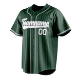 Custom Green & Gray White Pinstripe Fan Baseball Jersey BB01240531TY410