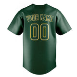 Custom Green & Gold Color Fan Baseball Jersey BB01240531TY412