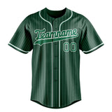 Custom Green & Kelly Green White Pinstripe Fan Baseball Jersey BB01240531TY414