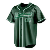 Custom Green & Kelly Green White Pinstripe Fan Baseball Jersey BB01240531TY414