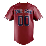 Custom Maroon & Navy Color Fan Baseball Jersey BB01240531WX475