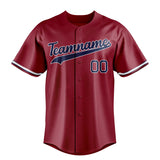 Custom Maroon & Navy Color Fan Baseball Jersey BB01240531WX475