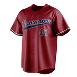 Custom Maroon & Navy Color Fan Baseball Jersey BB01240531WX475