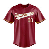 Custom Maroon & White Color Fan Baseball Jersey BB01240531WX482