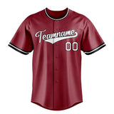 Custom Maroon & White Color Fan Baseball Jersey BB01240531WX483