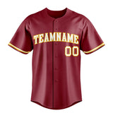 Custom Maroon & White Color Fan Baseball Jersey BB01240531WX487