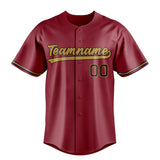 Custom Maroon & Old Gold Color Fan Baseball Jersey BB01240531WX489