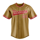 Custom Old Gold & Red Color Fan Baseball Jersey BB01240531WX520