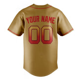 Custom Old Gold & Red Color Fan Baseball Jersey BB01240531WX521