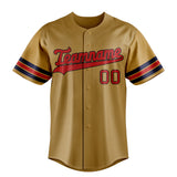 Custom Old Gold & Red Color Fan Baseball Jersey BB01240531WX527