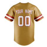 Custom Old Gold & White Color Fan Baseball Jersey BB01240531WX530