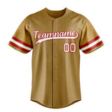 Custom Old Gold & White Color Fan Baseball Jersey BB01240531WX530