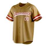 Custom Old Gold & White Color Fan Baseball Jersey BB01240531WX530