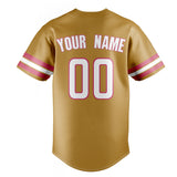 Custom Old Gold & White Color Fan Baseball Jersey BB01240531WX532