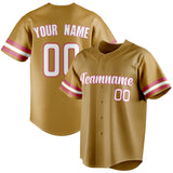 Custom Old Gold & White Color Fan Baseball Jersey BB01240531WX532