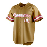 Custom Old Gold & White Color Fan Baseball Jersey BB01240531WX532