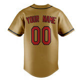 Custom Old Gold & Red Color Fan Baseball Jersey BB01240531WX534