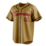 Custom Old Gold & Red Color Fan Baseball Jersey BB01240531WX534